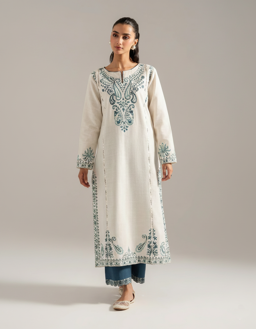 Co-Ord Set Ladies Unstitched 2 PC #051