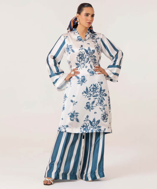 Co-Ord Set Ladies Unstitched 2 PC #024