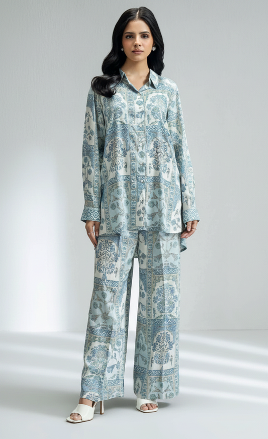 Co-Ord Set Ladies Unstitched 2 PC #060