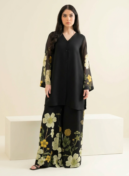 Co-Ord Set Ladies Unstitched 2 PC #068