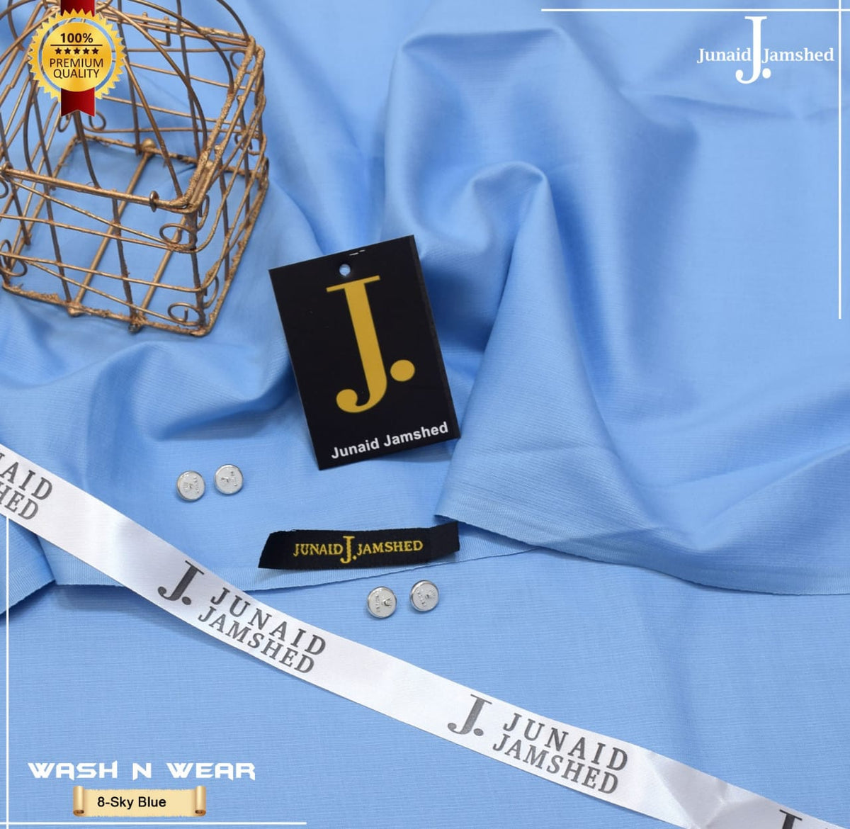 J. Slub Yarn Wash n Wear for Summer Executive Fabric