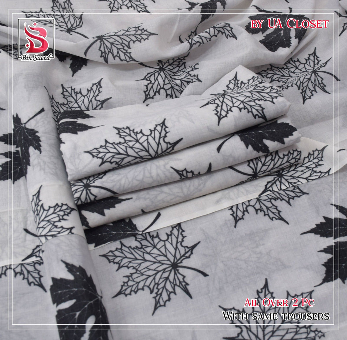 Lawn Ladies: 2-Piece Unstitched Floral Print #188