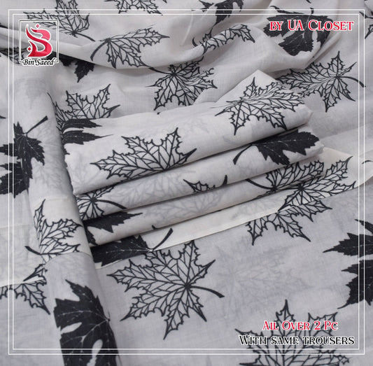 Lawn Ladies: 2-Piece Unstitched Floral Print #188